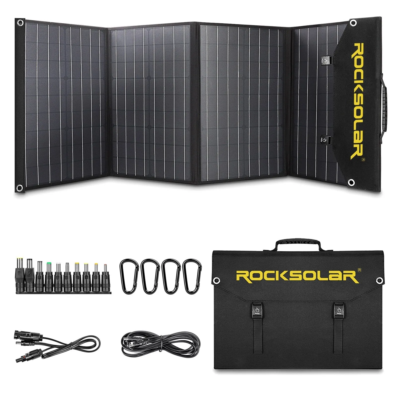 ROCKSOLAR Nomad Pro 400W 444Wh Portable Solar Generator Kit