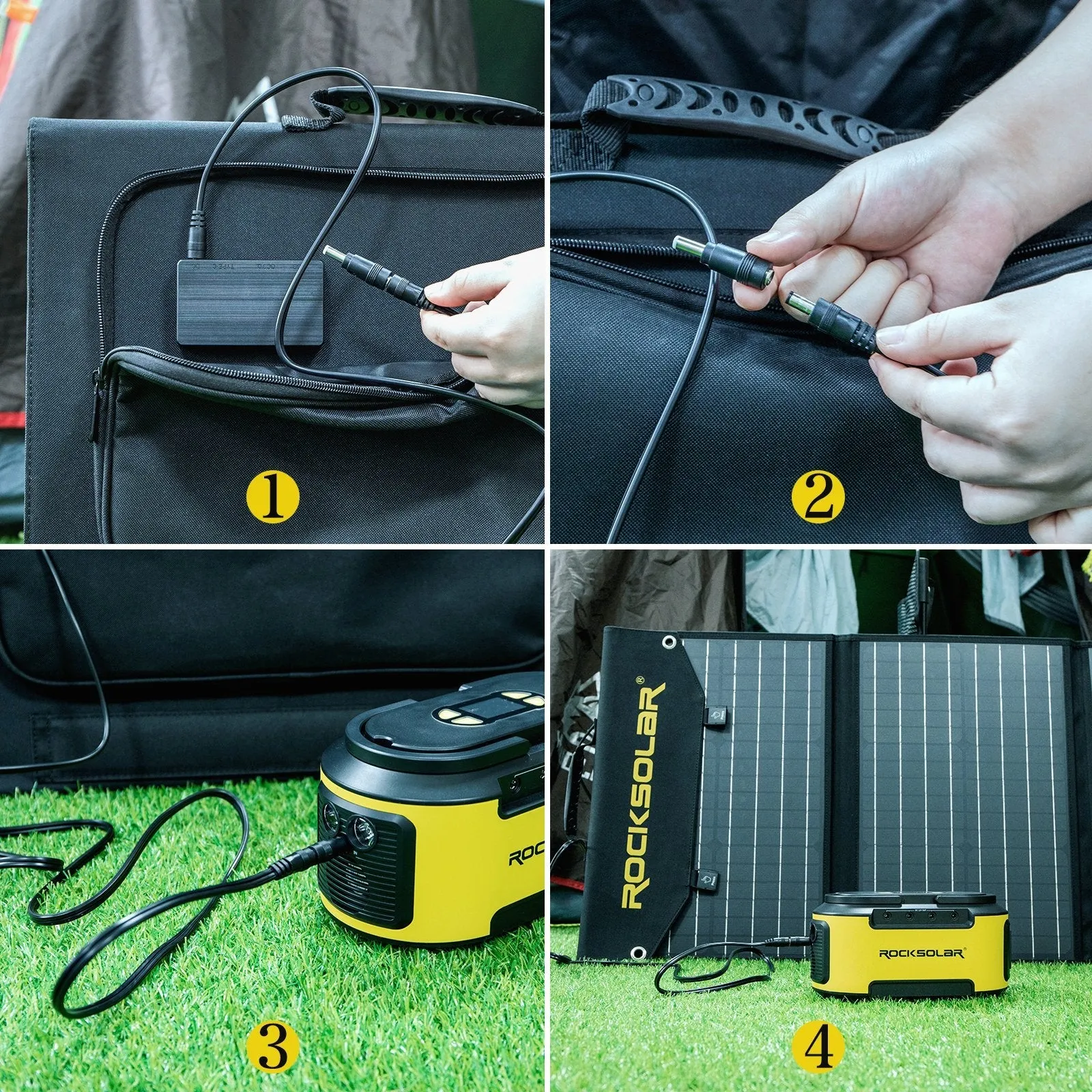 ROCKSOLAR Ready Pro 200W 222Wh Portable Solar Generator Kit