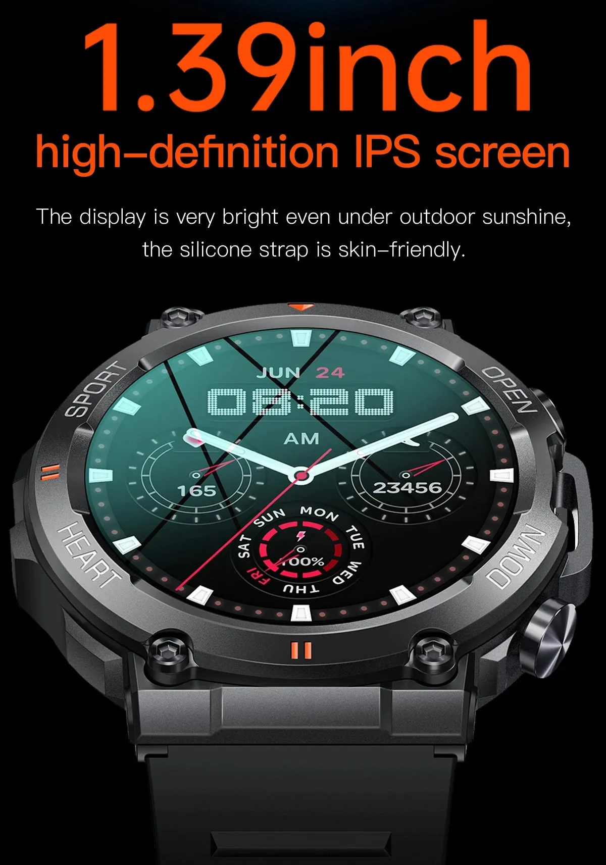 SENBONO K56pro Smart Watch for Men Bluetooth Call 100  Sports Waterproof Fitness Tracker 2023 Men's Smartwatch for Android IOS