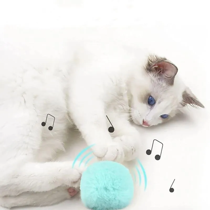 Smart Cat Toys Interactive Ball - Plush Electric Catnip Training Toy