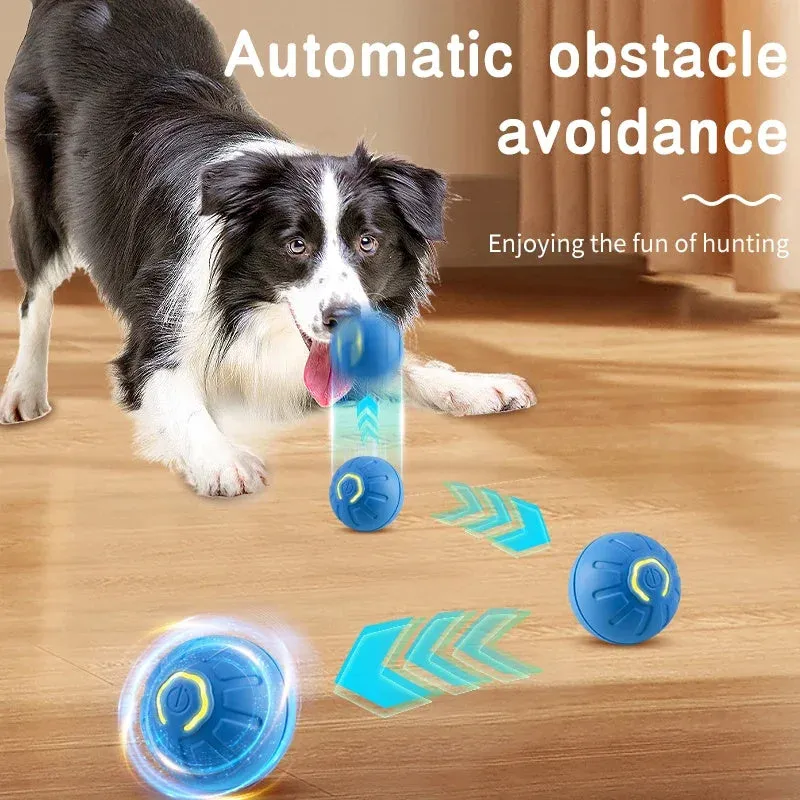 Smart Interactive Pet Toy Ball – USB Rechargeable Automatic Bouncing Dog and Cat Toy – Moving & Electronic Pet Toy Ball-Pet Birthday Gifts