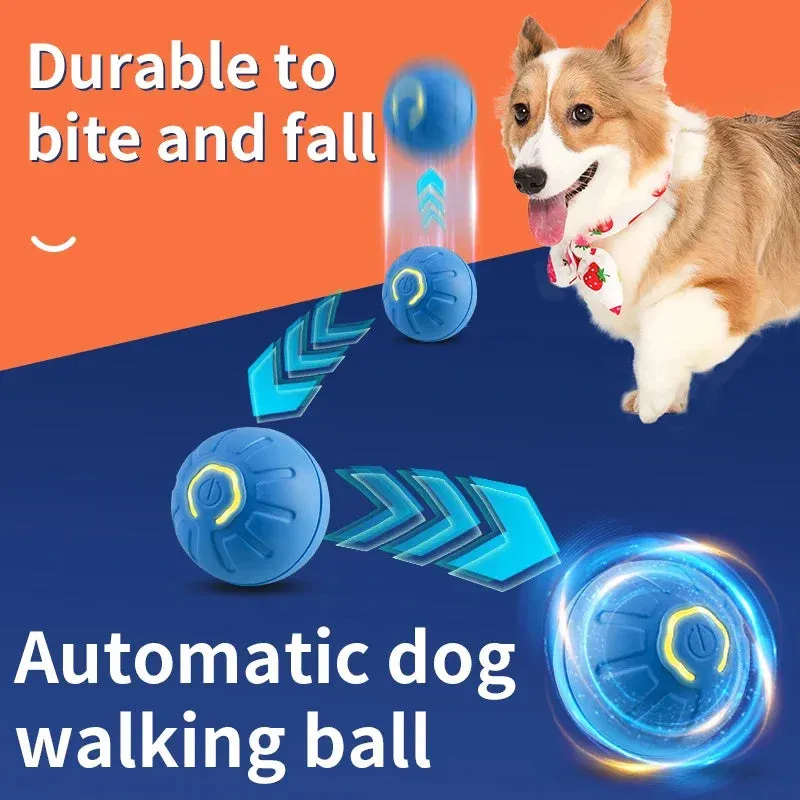 Smart Interactive Pet Toy Ball – USB Rechargeable Automatic Bouncing Dog and Cat Toy – Moving & Electronic Pet Toy Ball-Pet Birthday Gifts