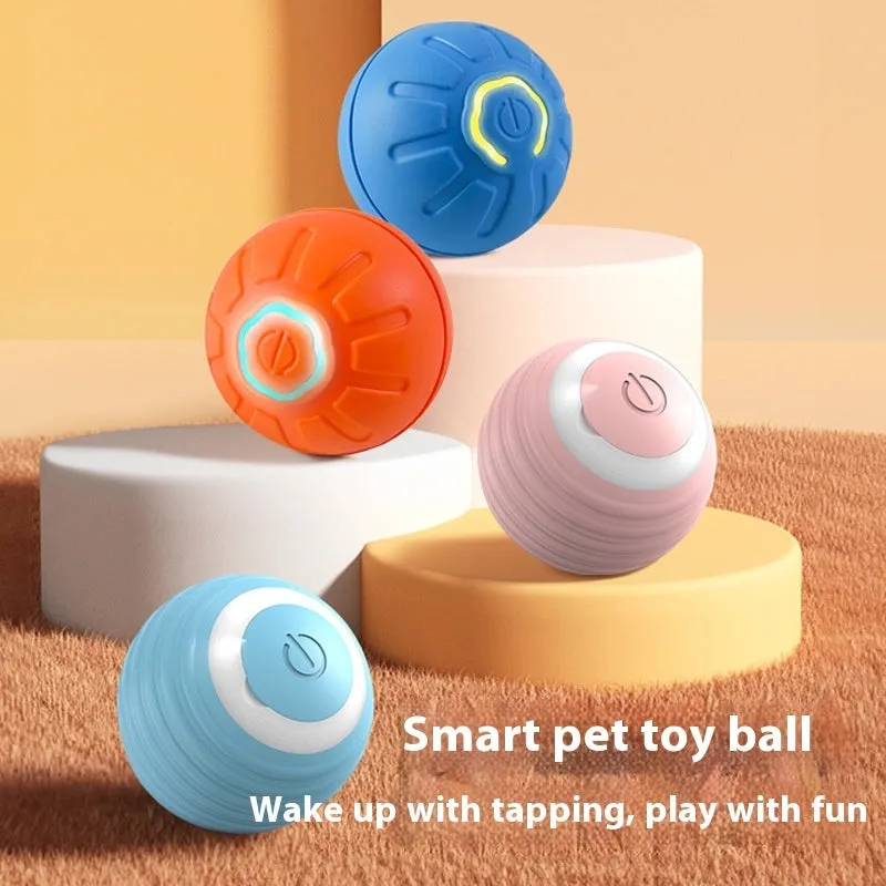 Smart Interactive Pet Toy Ball – USB Rechargeable Automatic Bouncing Dog and Cat Toy – Moving & Electronic Pet Toy Ball-Pet Birthday Gifts