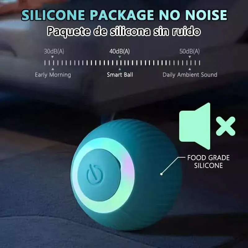 Smart Interactive Rolling Cat Ball - Electronic Motion-Activated Pet Toy with LED Lights