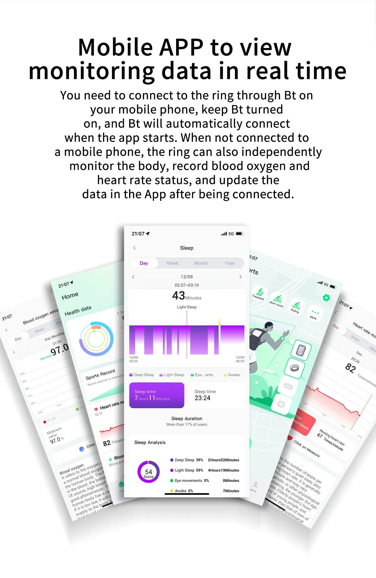 Smart Ring Health & Fitness Tracker