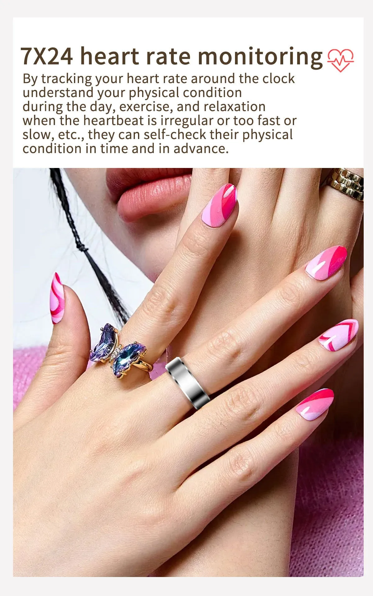 Smart Ring Health & Fitness Tracker