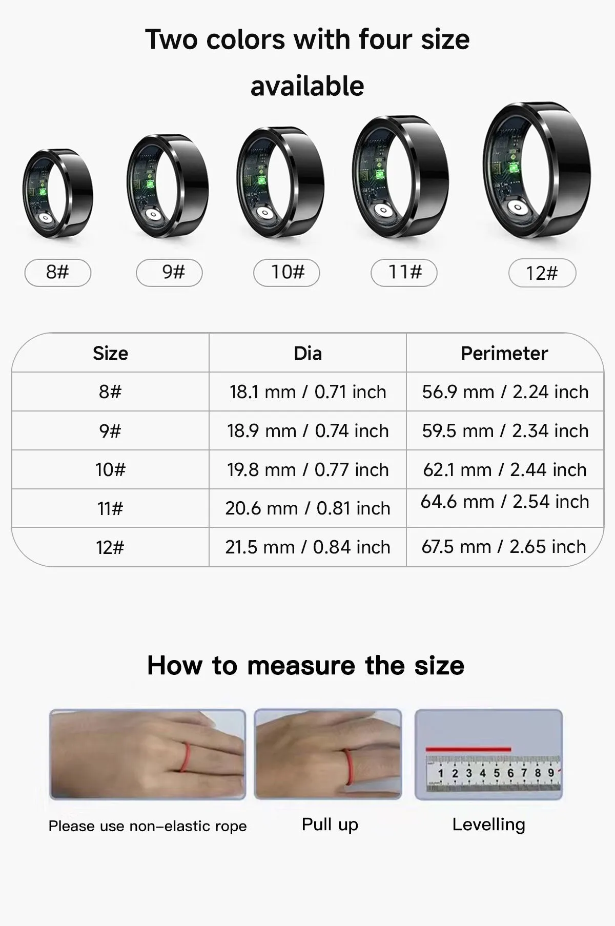 Smart Ring Health & Fitness Tracker