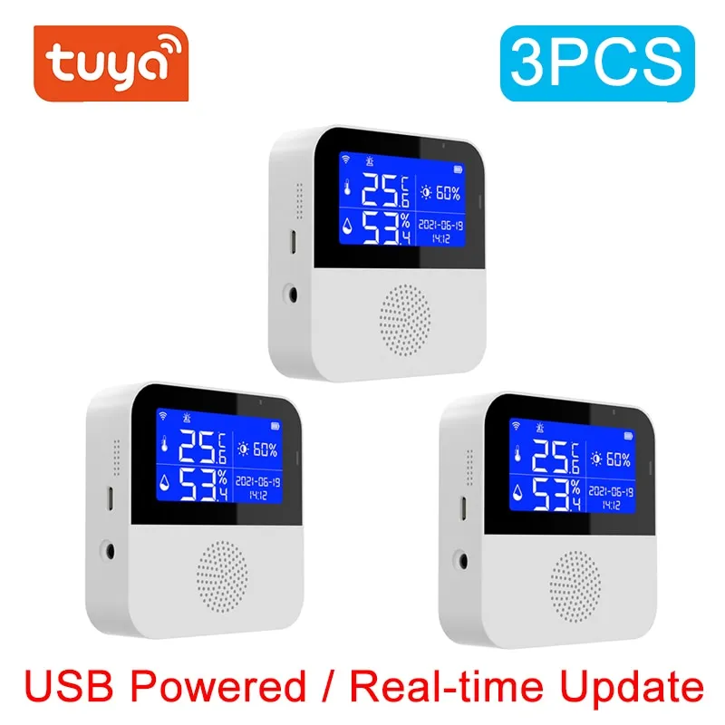 Smart Temperature and Humidity Sensor with LCD Display and Voice Control Compatibility