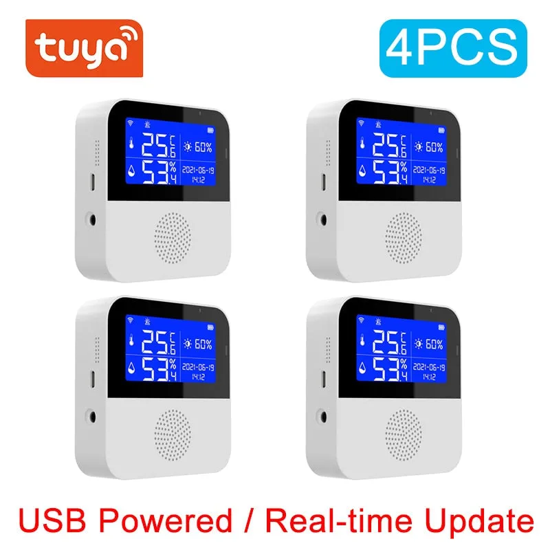 Smart Temperature and Humidity Sensor with LCD Display and Voice Control Compatibility