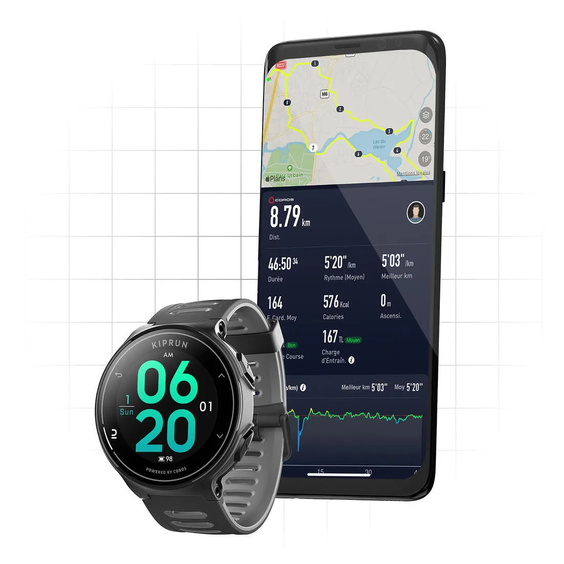 Smart Watch (Coros tech) - Kiprun GPS 500