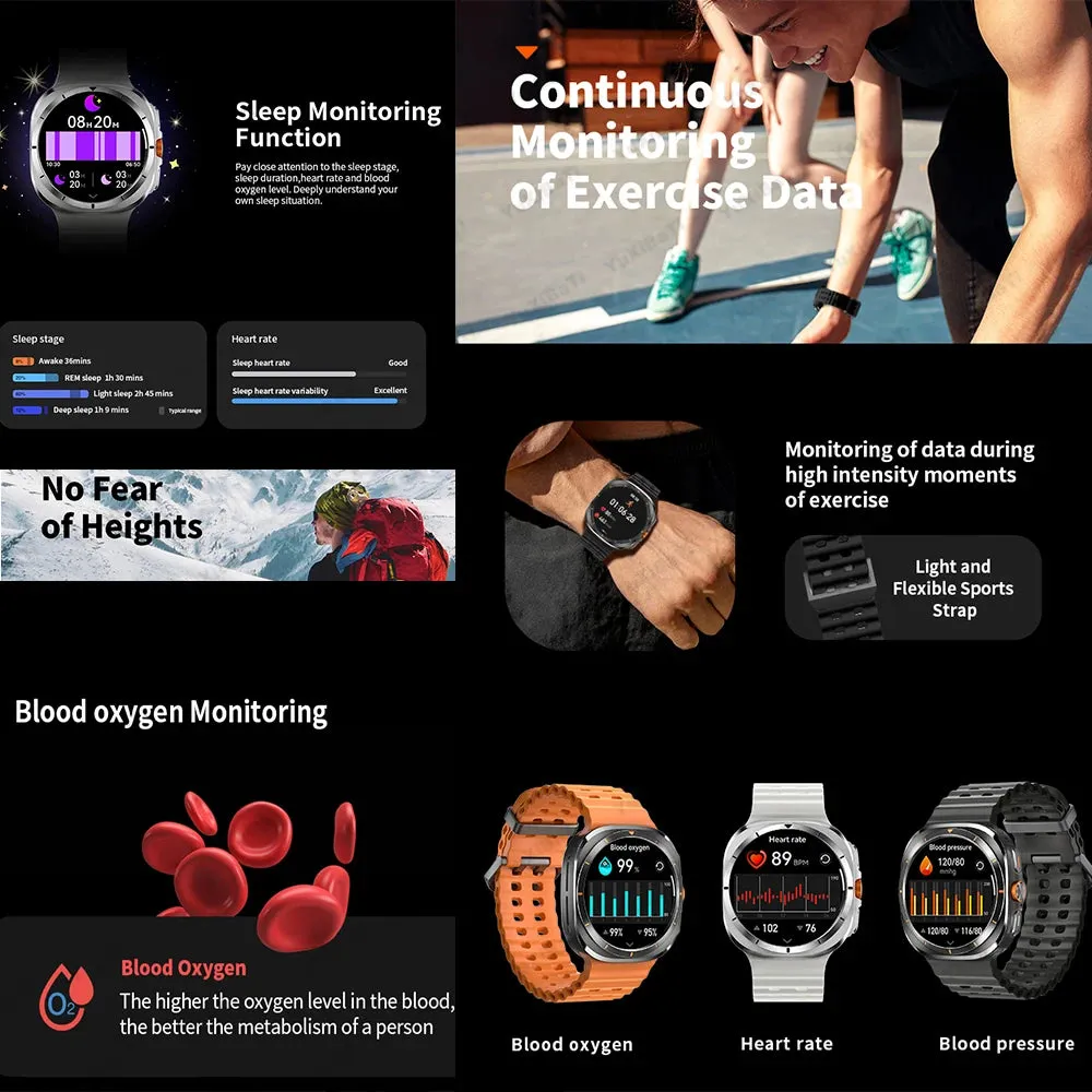 Smart Watch for Samsung Galaxy Watch Ultra 2, 49mm - Fitness Tracker with GPS, NFC, Health Monitoring, and Bluetooth Call for Men