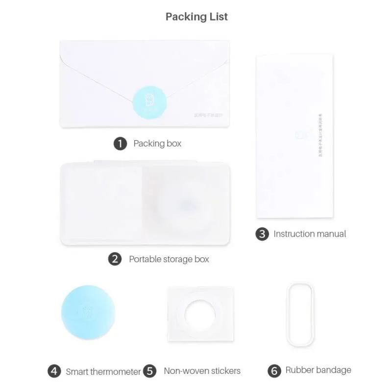 Smart Wearable Thermometer for Kids Body Temperature