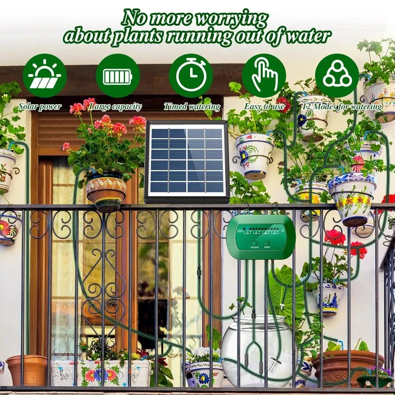 Solar Drip Irrigation Kit for Eco-friendly Automatic Watering