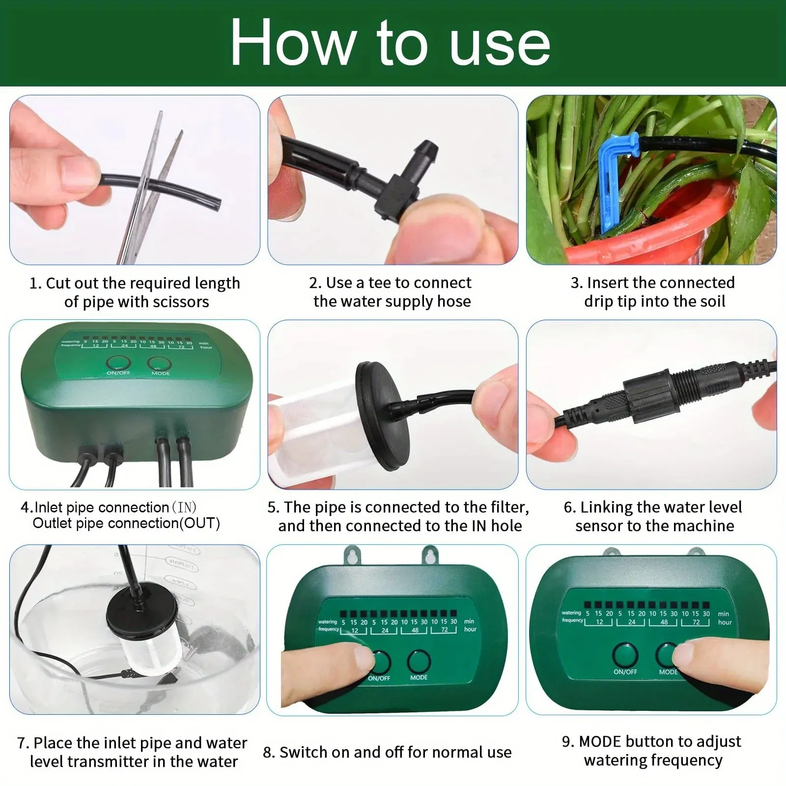 Solar Drip Irrigation Kit for Eco-friendly Automatic Watering