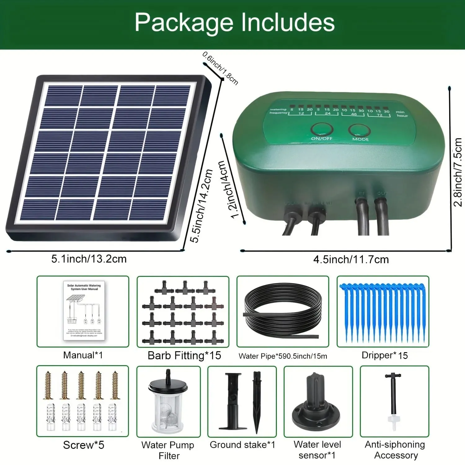 Solar Drip Irrigation Kit for Eco-friendly Automatic Watering