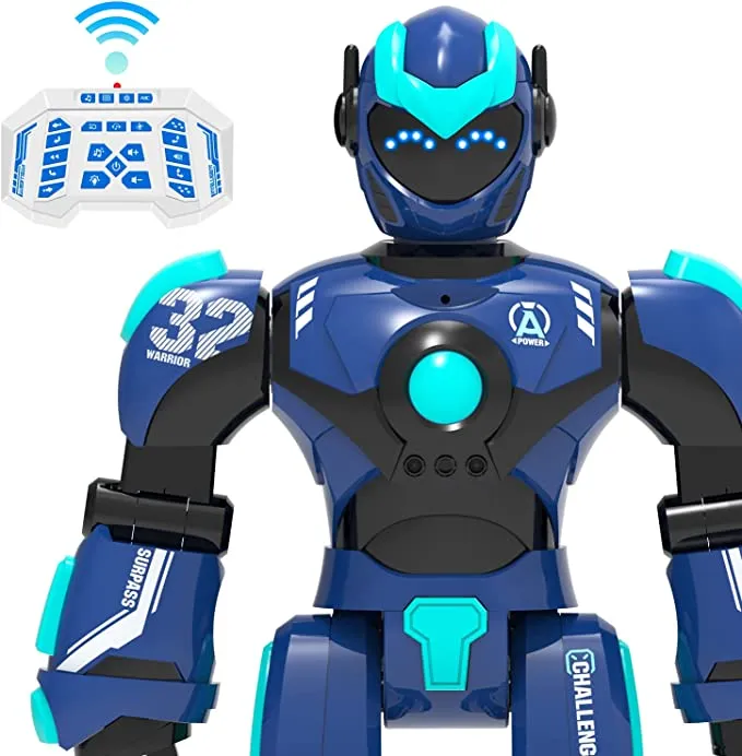STEMTRON Intelligent Voice Controlled Smart Remote Control Robot(Blue)
