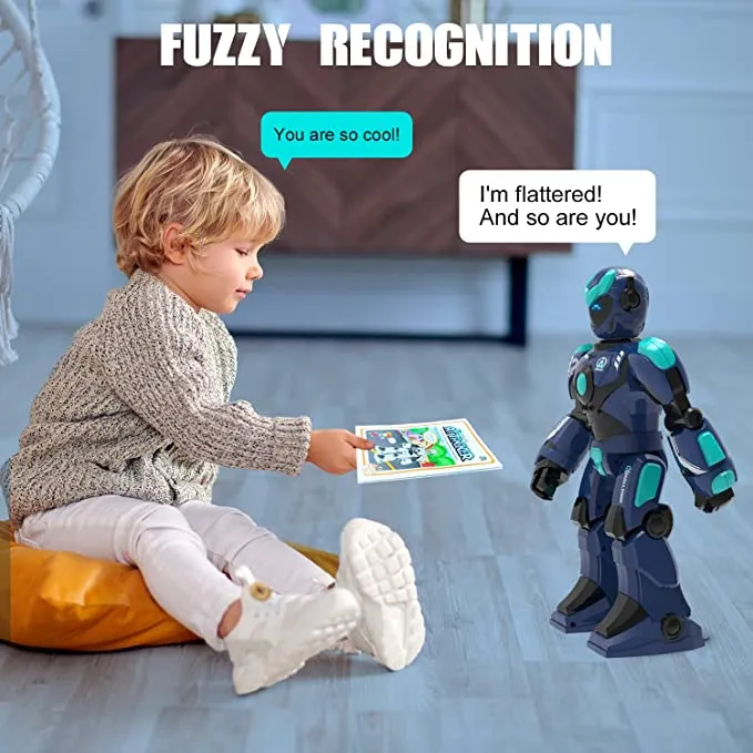 STEMTRON Intelligent Voice Controlled Smart Remote Control Robot(Blue)
