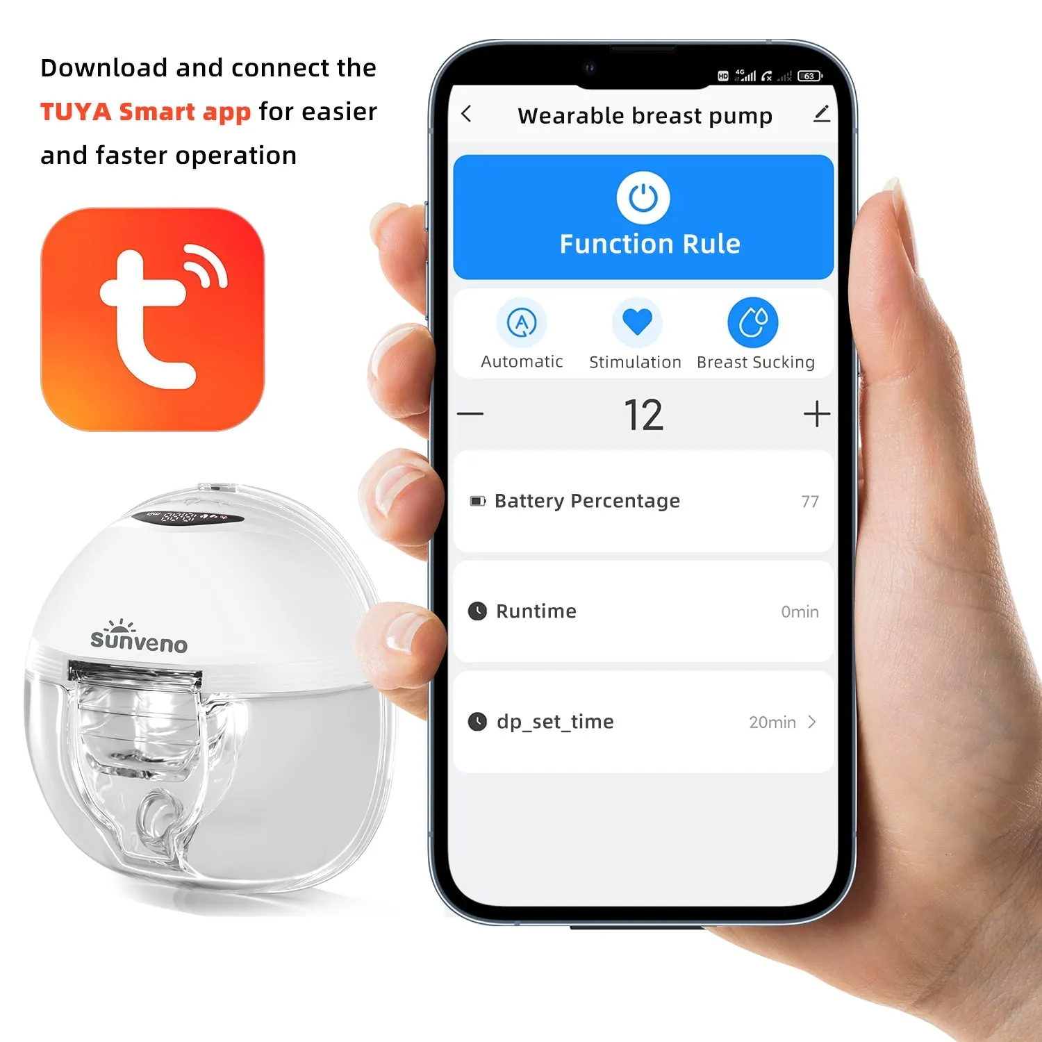 Sunveno Double Wearable Breast Pump