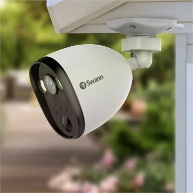 Swann 1080p Spotlight Outdoor Wi-Fi Security Camera / Compatible with Google Assistant & Amazon Alexa