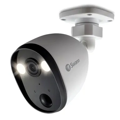 Swann 1080p Spotlight Outdoor Wi-Fi Security Camera / Compatible with Google Assistant & Amazon Alexa