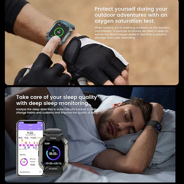 TANK M1 PRO Smart Watch 1.72 inch Smartwatch Fitness Watch