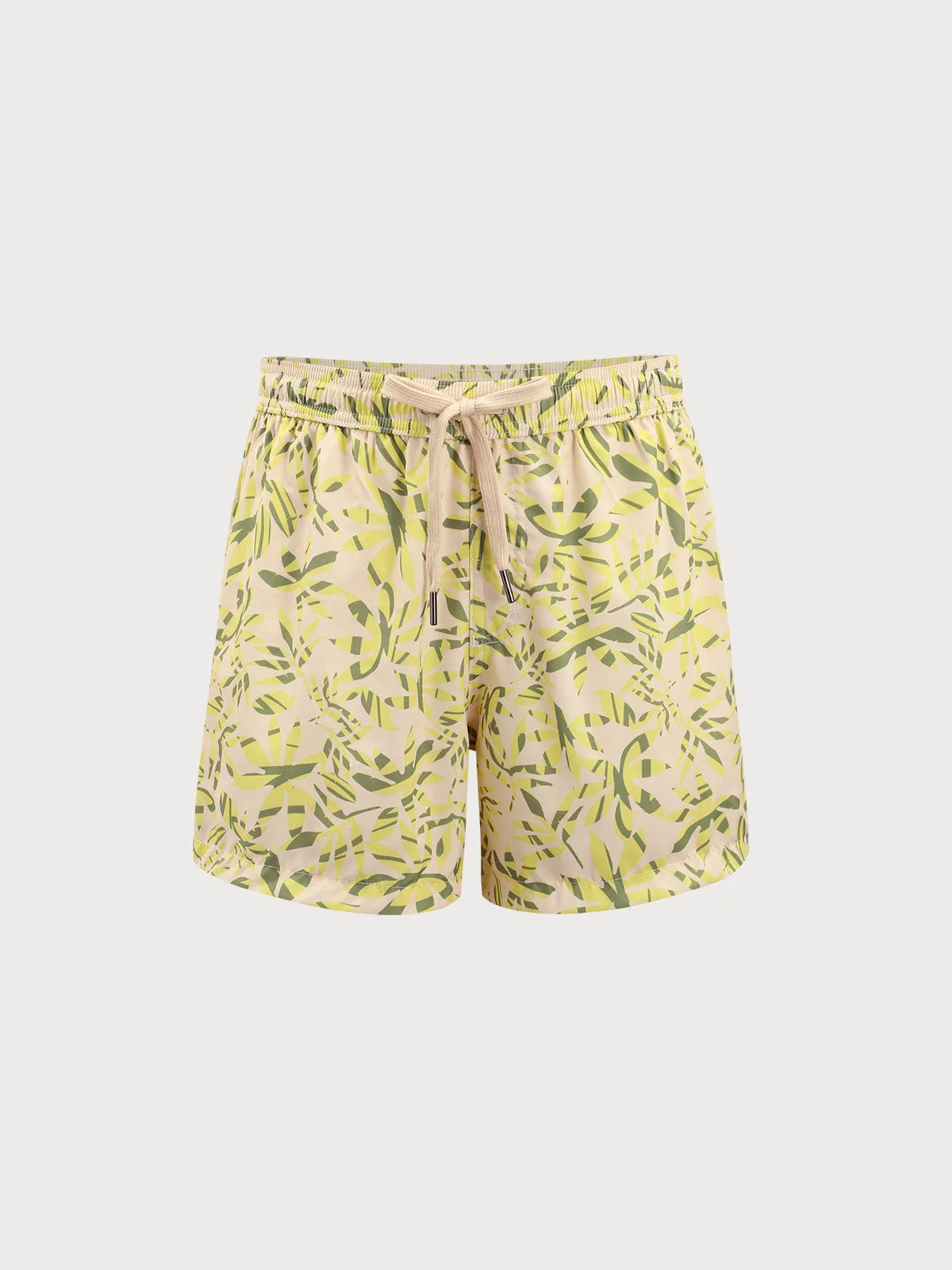 The Banana Leaves Beach Men's 5" Swimming Trunks
