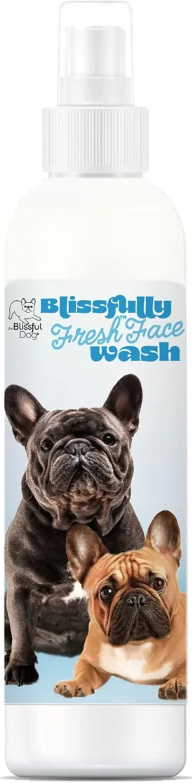 The Blissful Dog Blissfully Fresh Face Wash - Cleans Facial Folds and Wrinkles, 4-Ounce, French Bulldog