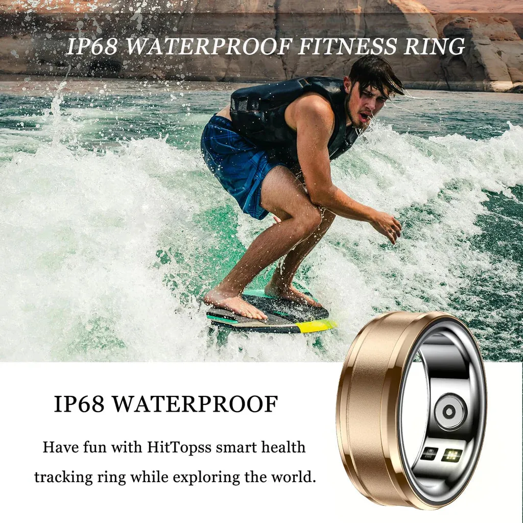 Unisex Smart Ring Fitness Tracker, Sleep Tracking, Heart Rate, Blood Oxygen Monitoring