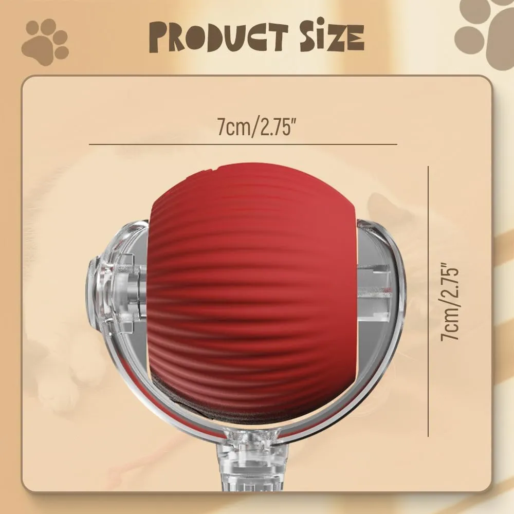 Upgraded Interactive Self-Rolling Dog Ball - Automatic Cat Toy, 360 Smart Electric Pet Ball, Moving Toy for Dogs and Cats (Green)