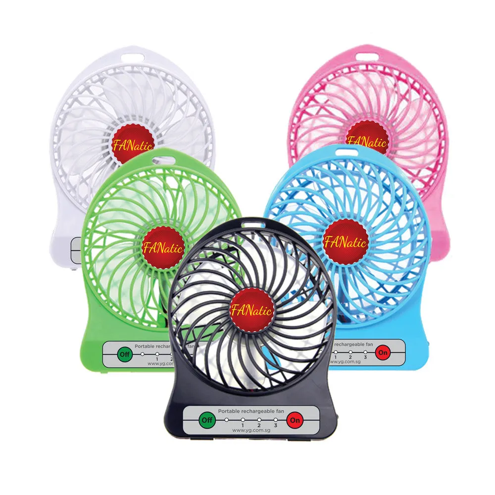 USB Portable Fan with rechargeable Battery