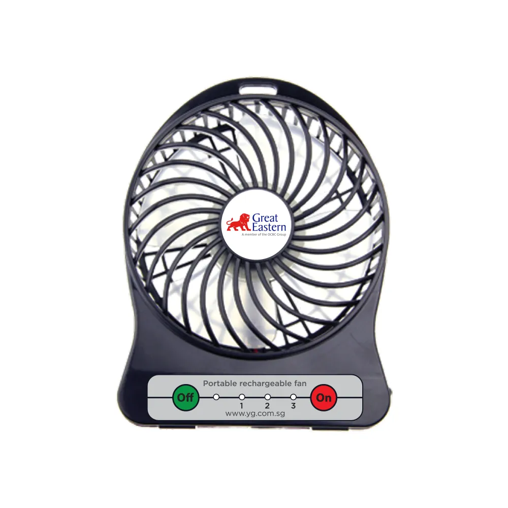 USB Portable Fan with rechargeable Battery