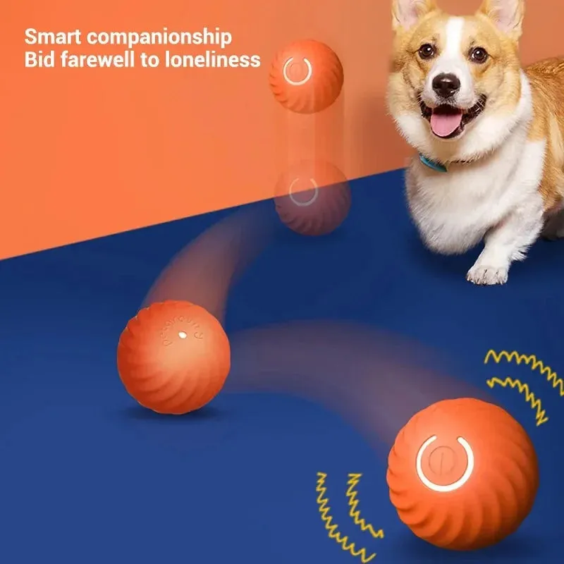 USB Smart Dog Toy Ball – Automatic Moving Bouncing Rolling Interactive Chew Toy