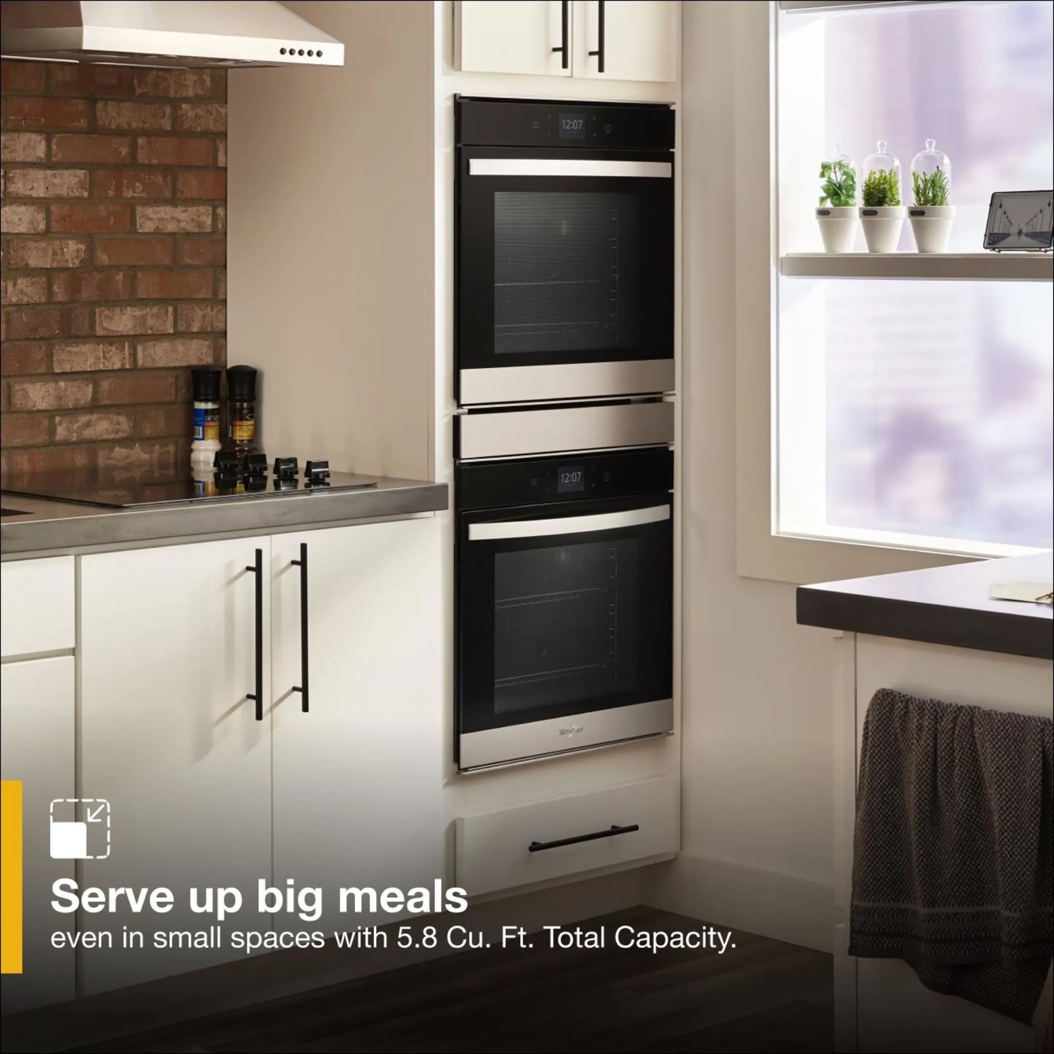 Whirlpool 5.8 cu. ft. 24 Inch Double Wall Oven with Convection (WOD52ES4MZ)