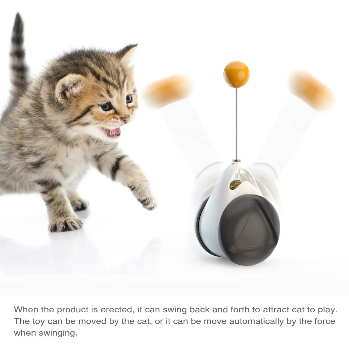Wireless Electronic  Cat  Rotating Chase Toy