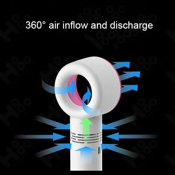 Zero 9 USB Rechargeable Handheld Bladeless Cooling Fan